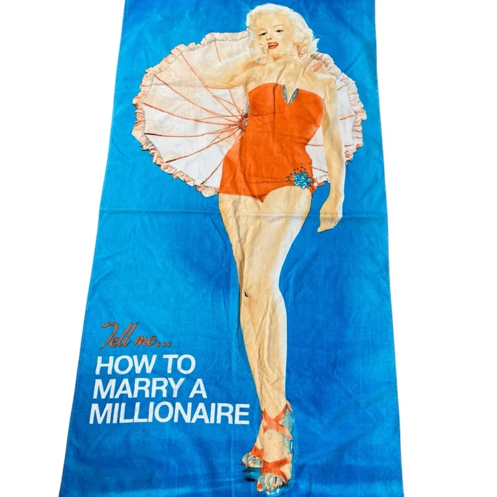 Marylin Monroe Beach Towel